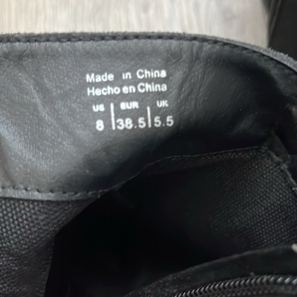 Call It Spring Black Ankle Boots with Fringe - Picture 7 of 9